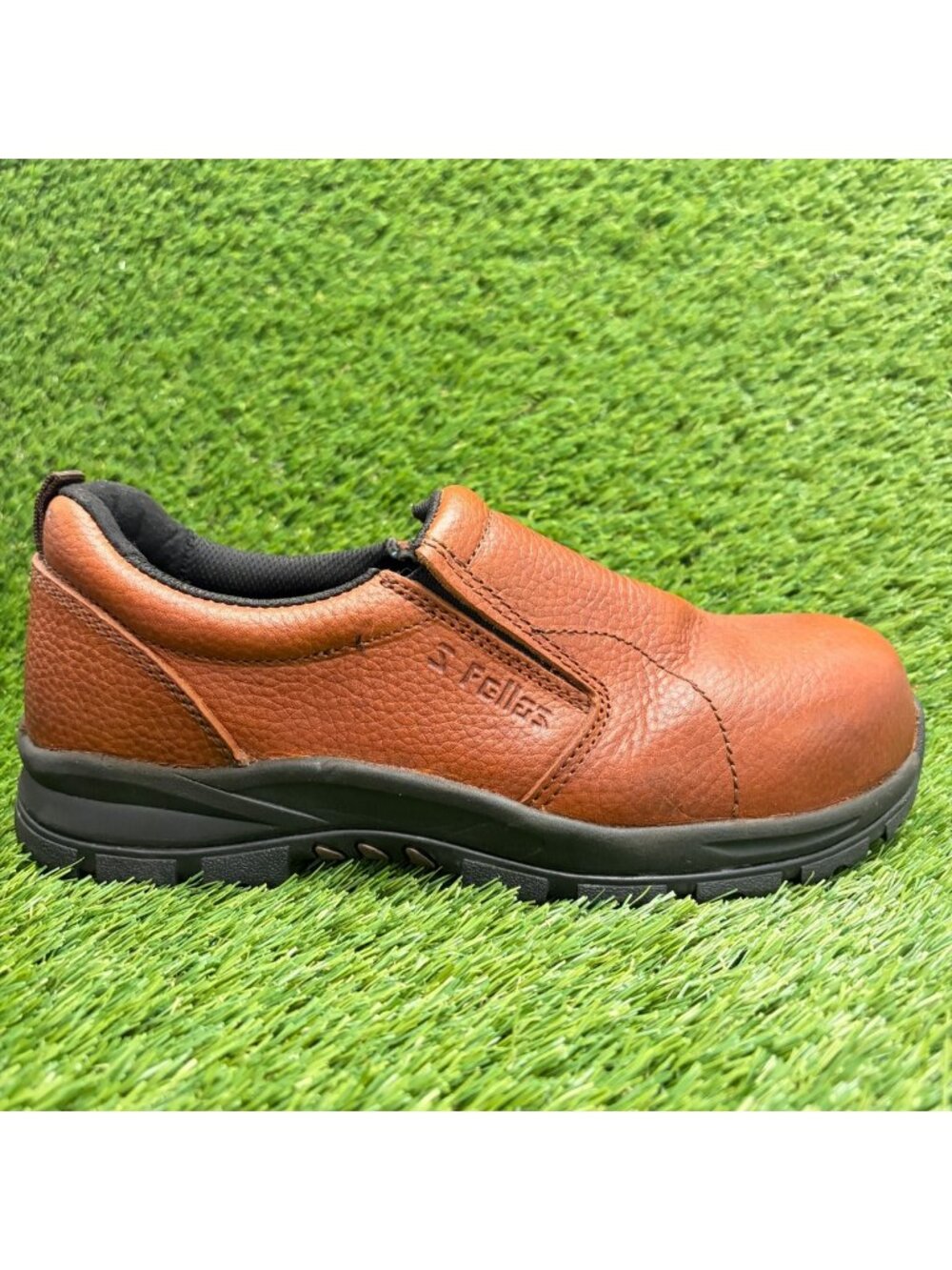 S Fellas by Genuine Grip Bearcat Womens Size 9 Brown Composite Toe Safety Shoes
